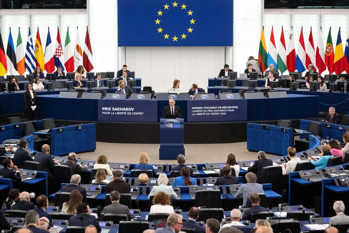 Заседание Европейского парламента в Страсбурге