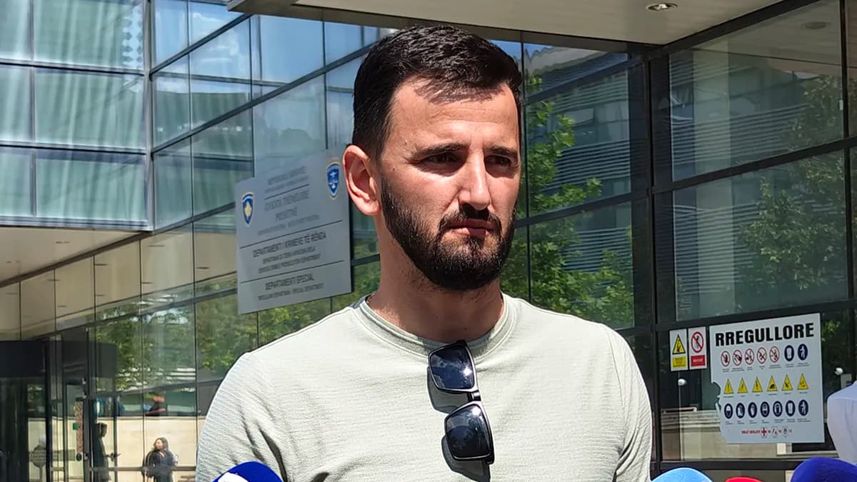 Damjan Otasevic after detention at Gazimestan