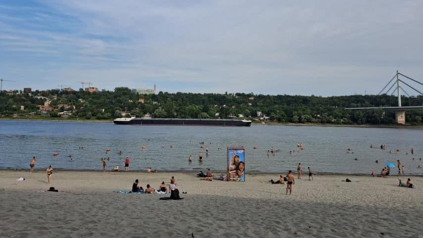 Štrand beach on the Danube in Novi Sad