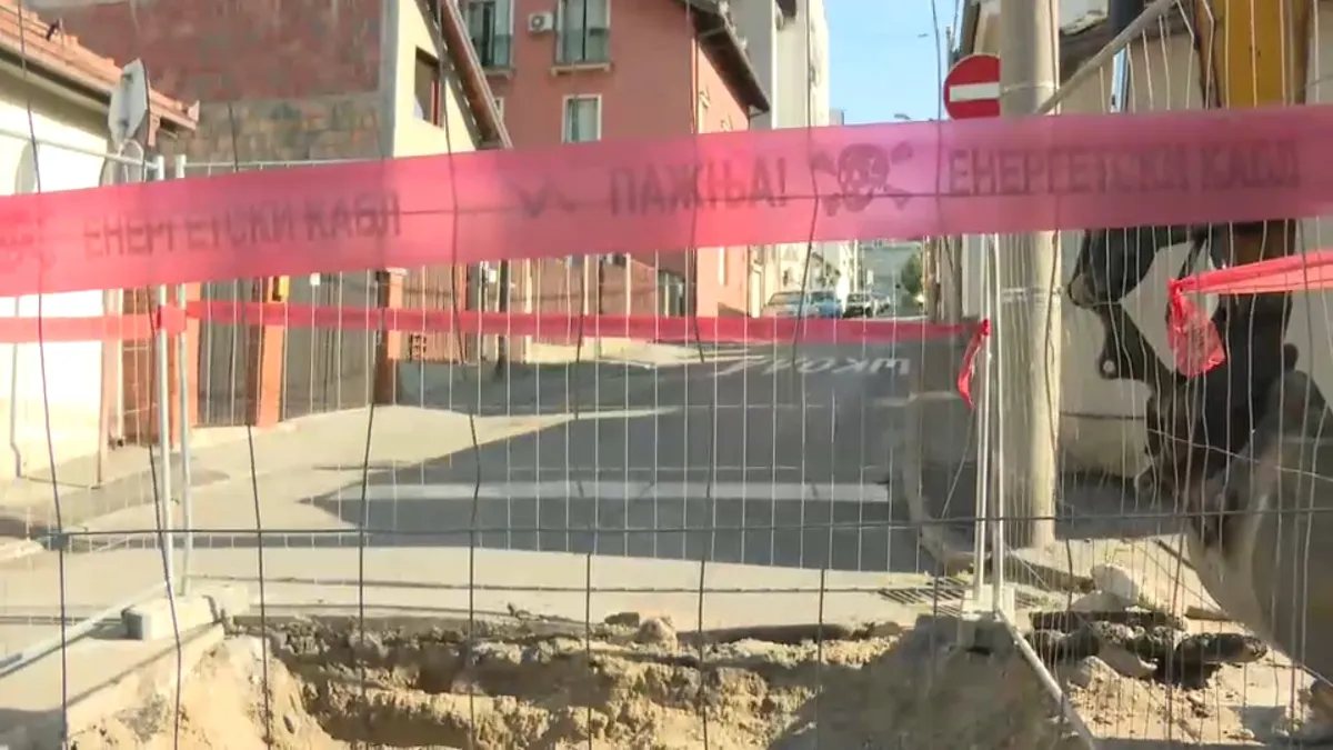Ograđena deonica radova na Vračaru