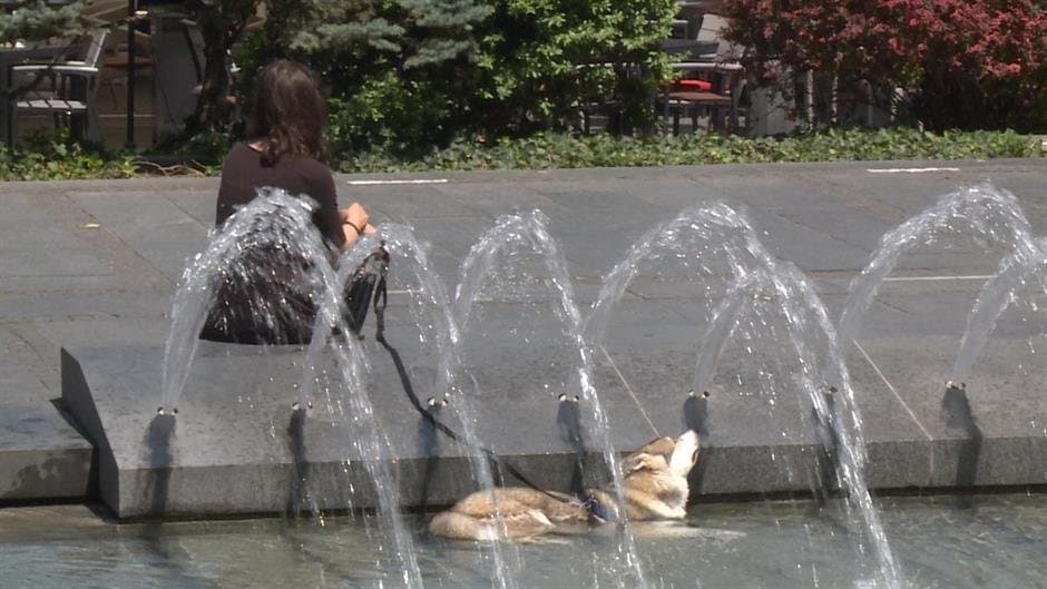 Hot weather in Serbia