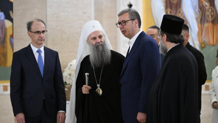 Contract signing at Saint Sava Temple on June 28